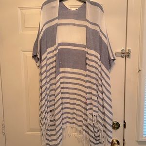 Open front kimono.